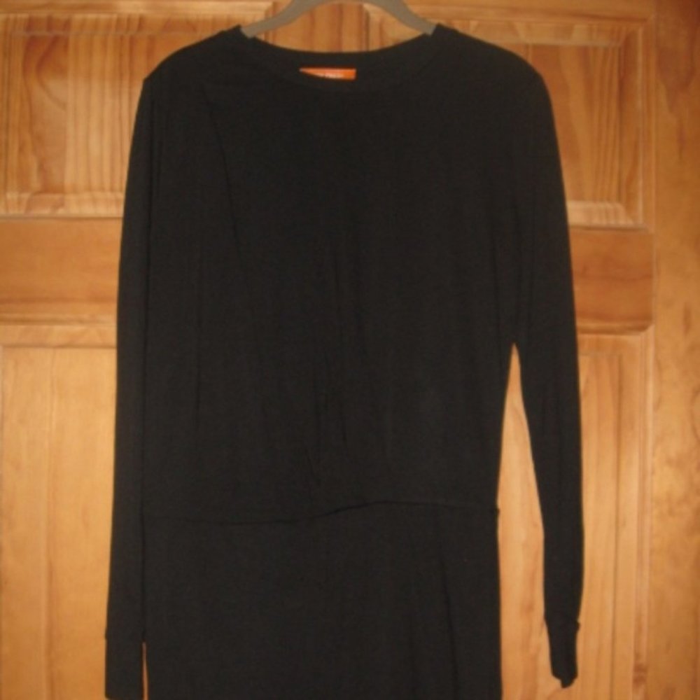 Joe Fresh Black Long Sleeve Dress